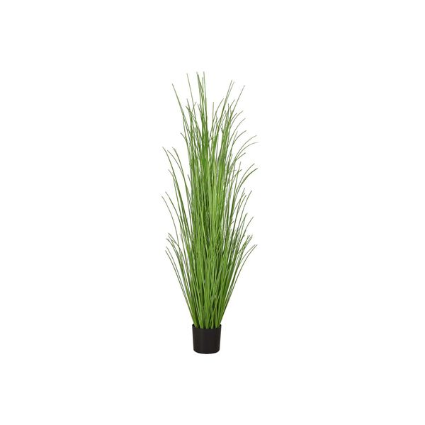 Black Green 47-Inch Grass Tree Indoor Floor Potted Real Touch Green Grass Artificial Plant, image 1